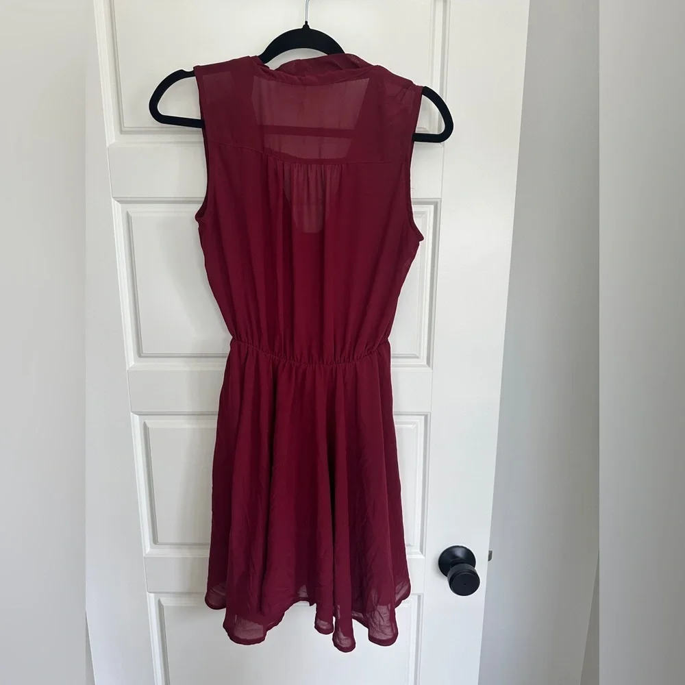 Pink Martini Red Pleated Midi Sundress - Picture 2 of 3